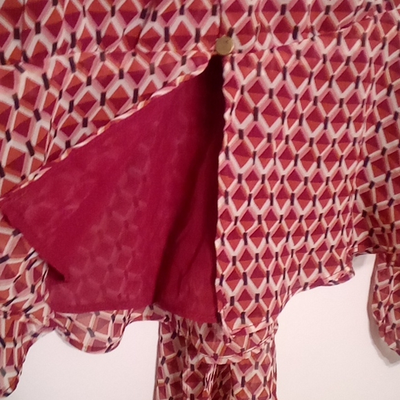 Forever 21 large, long sleeve, red, top - Picture 6 of 7